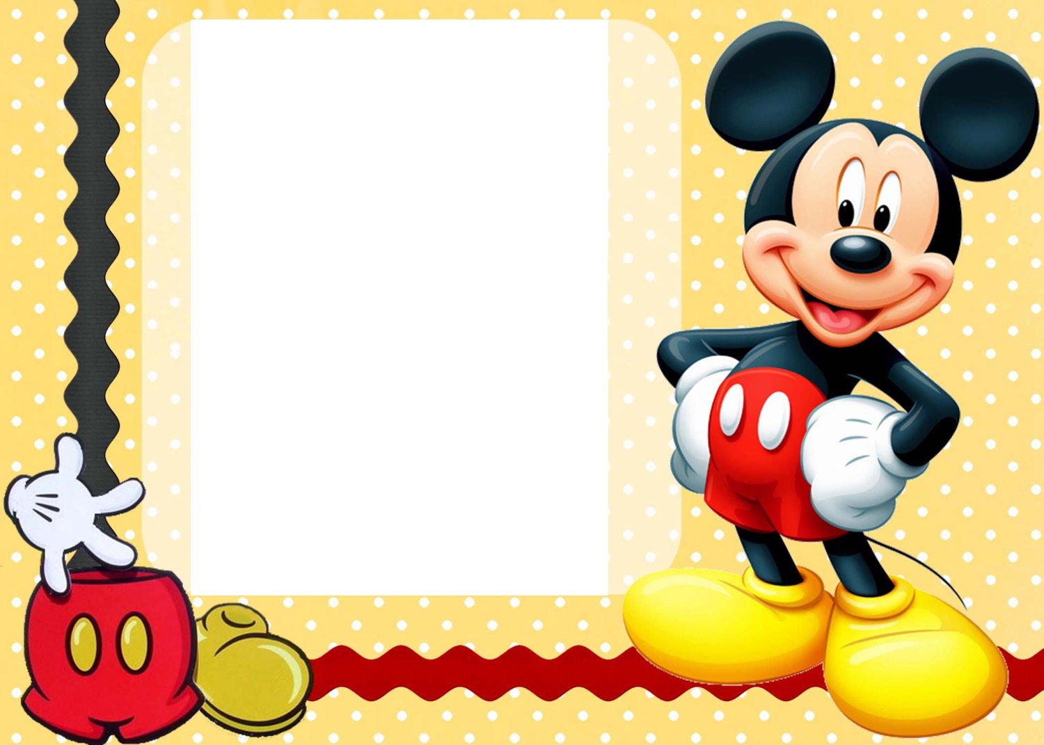 Mickey Mouse Clubhouse Blank Invitations Printable Invitation Design Blog