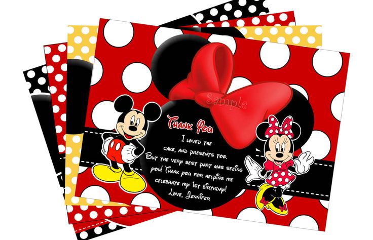 Mickey Mouse Ticket Invitations Template