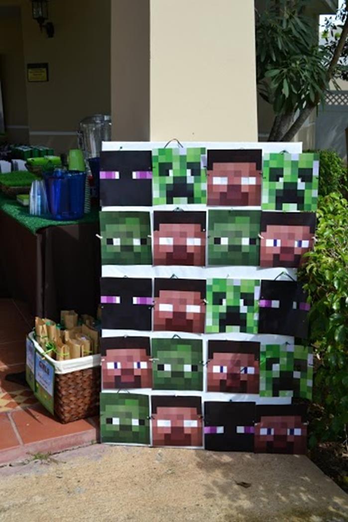 Minecraft Birthday Party Printables Supplies