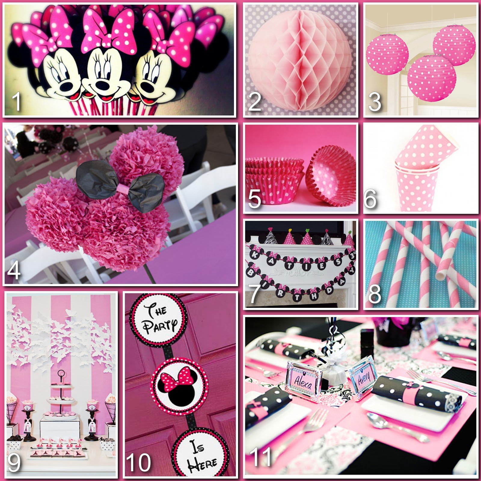 Minnie Mouse 1st Birthday Party Decoration Ideas