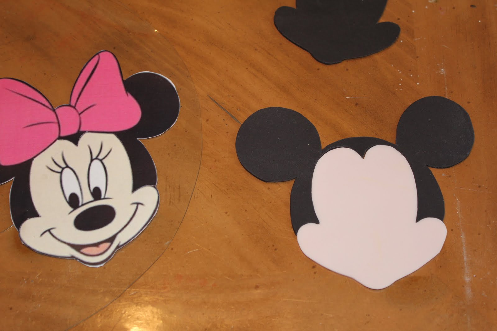 Minnie Mouse Face Cake Template