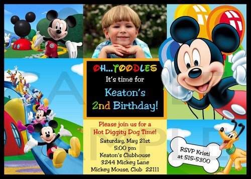 Personalized Mickey Mouse Clubhouse Invitations