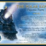 Polar Express Pajama Party Invitation