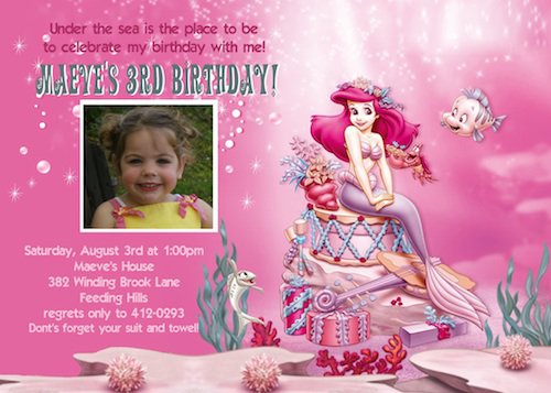 Princess Ariel Invitations