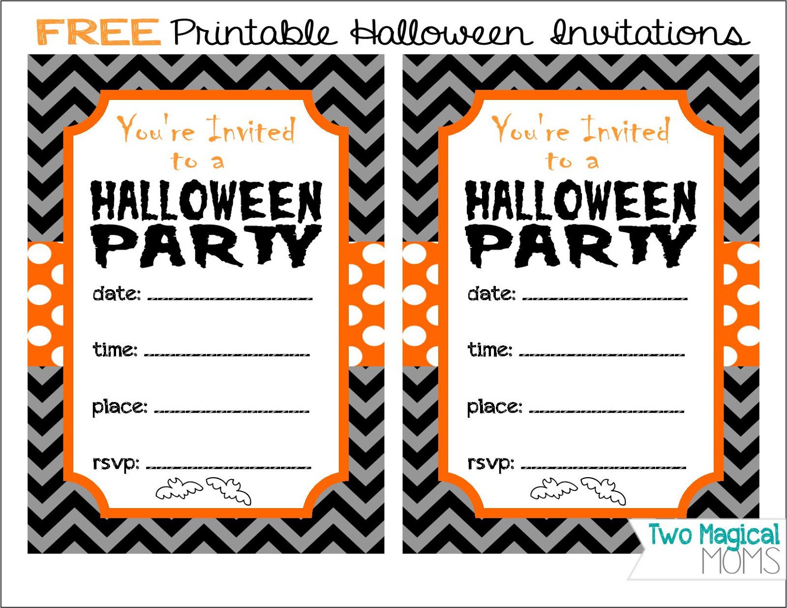 Free Halloween Invitations Printable