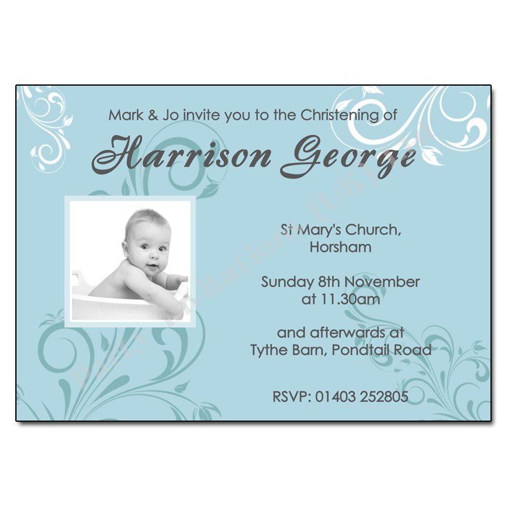Print Your Own Baptism Invitations