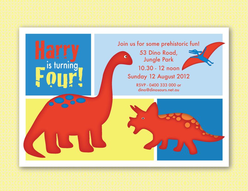 Printable Dinosaur Party Invitations Free