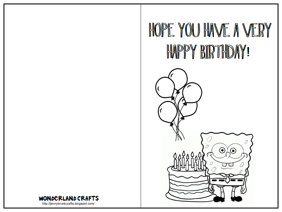 Printable Folding Birthday Cards Invitation Design Blog