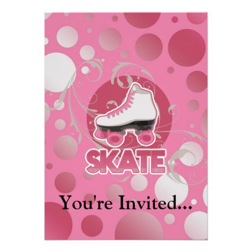 Roller Skate Invitations E