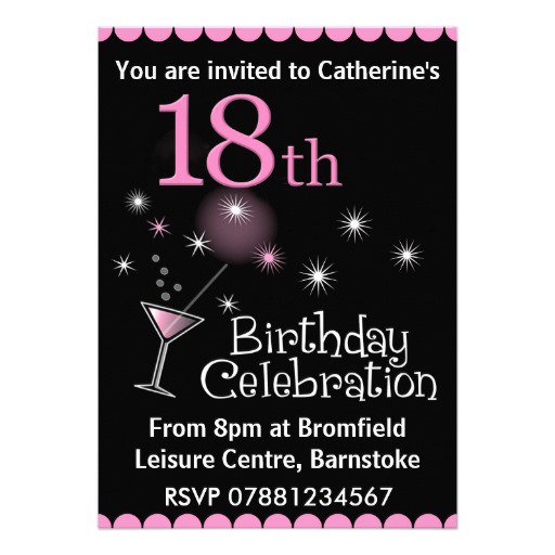 18th Birthday Invitation Designs