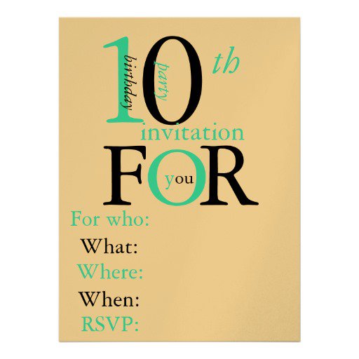 6 Year Old Birthday Party Invitations