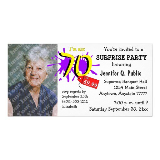70th Birthday Invitations Woman