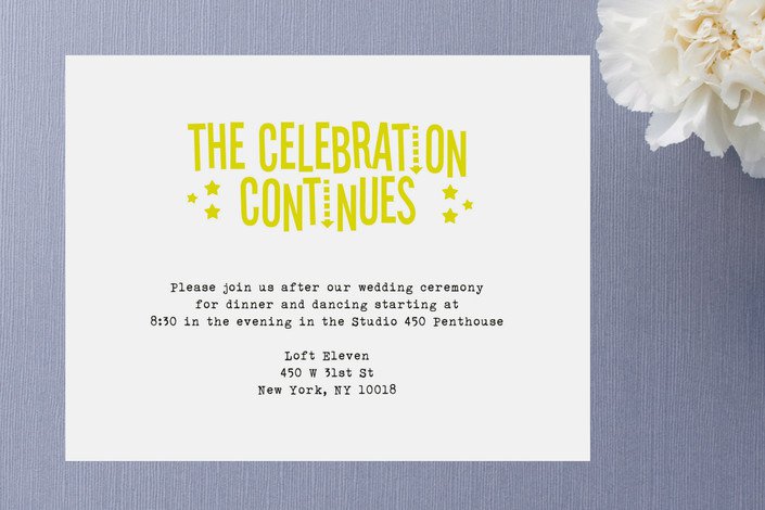 After Wedding Party Invitations