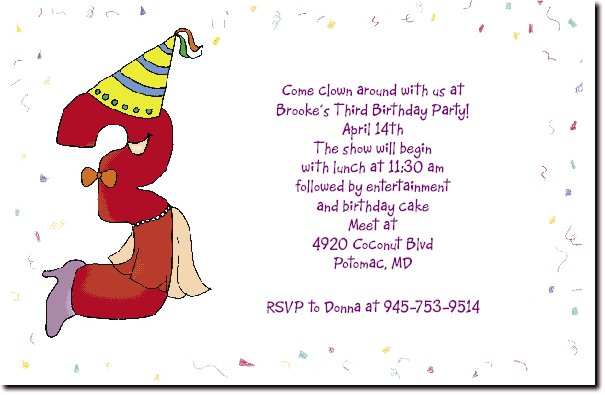 Birthday Party Invitation Sayings