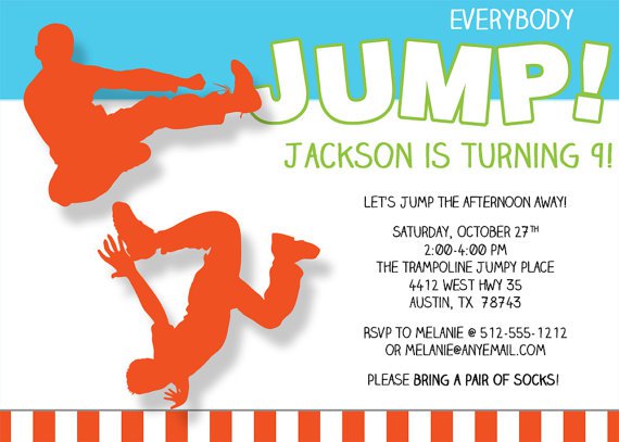 Bouncy Party Invitations Templates Word
