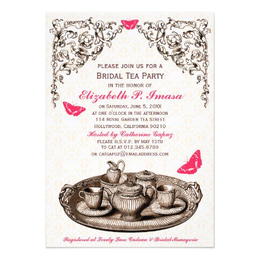 Bridal Tea Party Invitations - Invitation Design Blog