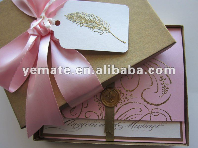 Cardboard Wedding Invitation Boxes