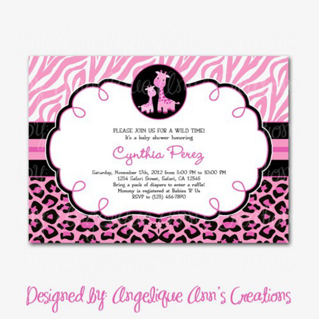 Cheetah Print Invitations Free