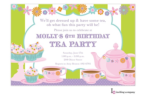 Christian Tea Party Invitations