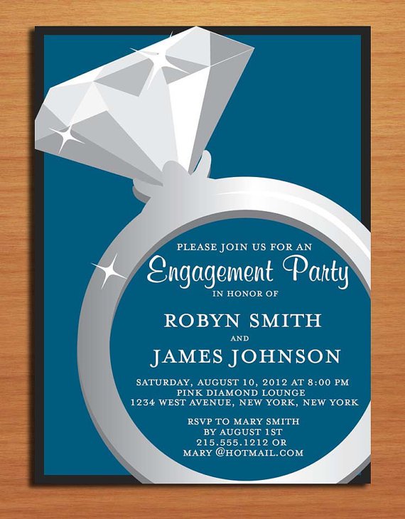 Classy Engagement Invitations