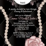 Chanel Party Invitations Template 6