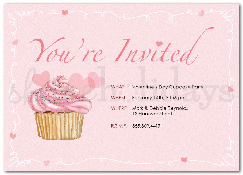Cupcake Invitation Template Design
