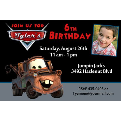 Disney Mater Birthday Invitation
