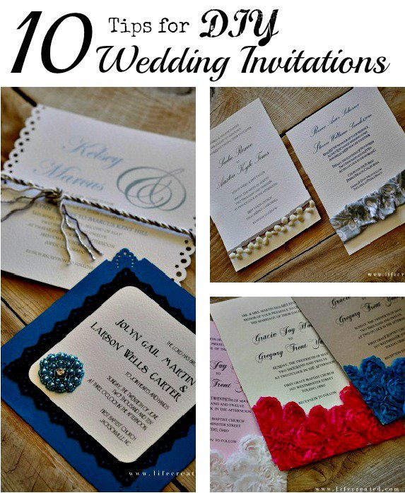 Diy Spring Wedding Invitations