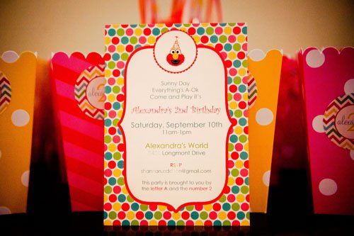 Elmo 2nd Birthday Party Invitation Wording