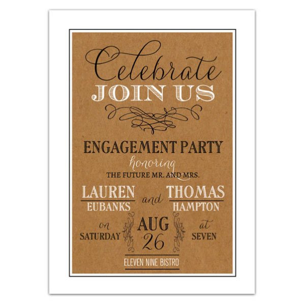 Engagement Party Invitations Print Your Own