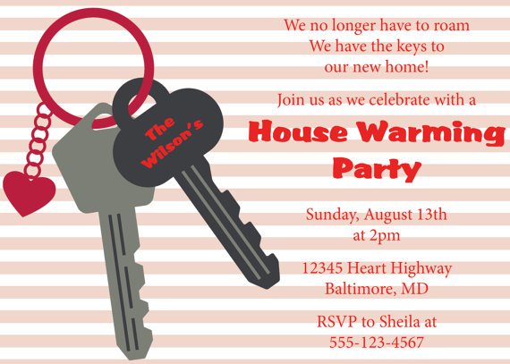 First House House Warming Invitations