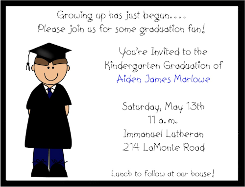 Free Pre-k Graduation Invitations