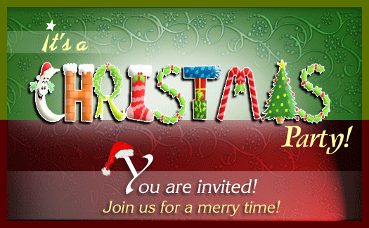 Free Printable Office Christmas Party Invitations