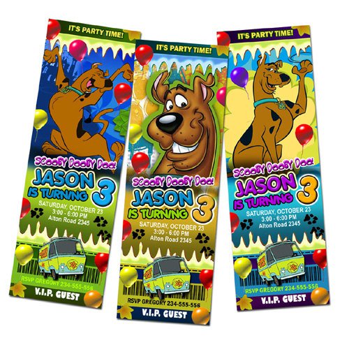 Free Printable Scooby Doo Birthday Party Invitations