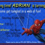 Free Printable Spiderman Invitation Card