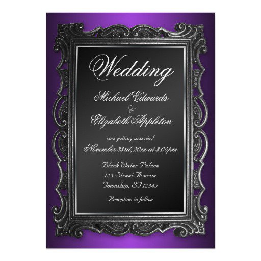 Gothic Style Wedding Invitations