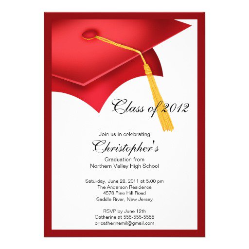 Graduate School Graduation Party Invitations