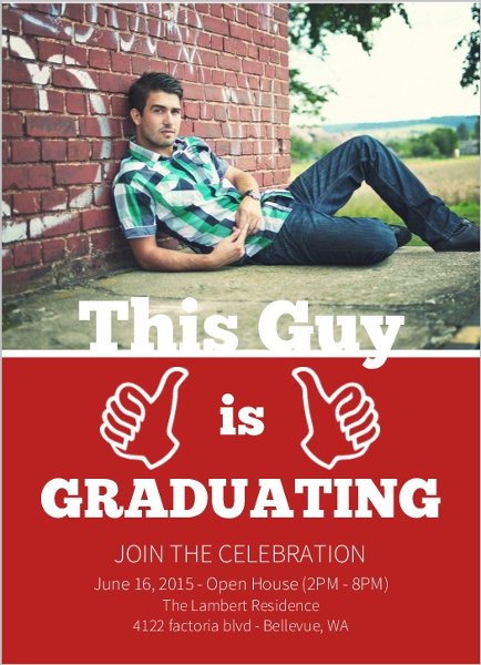 Graduation Invitation Ideas For Guys