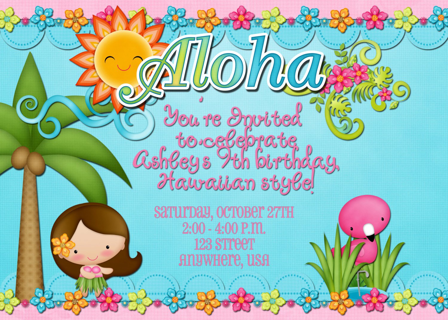 Hawaiian Invitations Wording