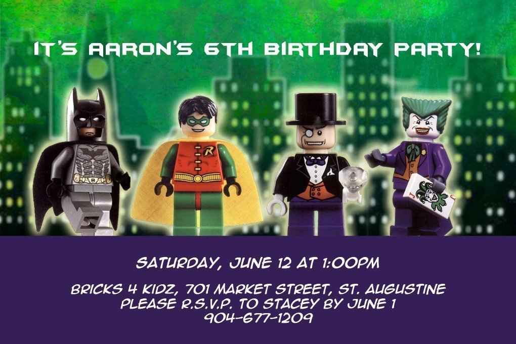 Lego Birthday Invitations Printable Free