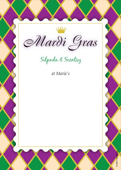 Mardi Gras Stationery Printable Free Printable Templates