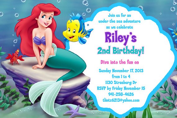 Mermaid Invitations Free Printable