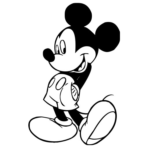 Mickey Mouse Clip Art Free Black And White