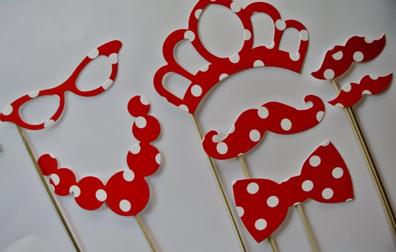 Minnie Mouse Photo Booth Props