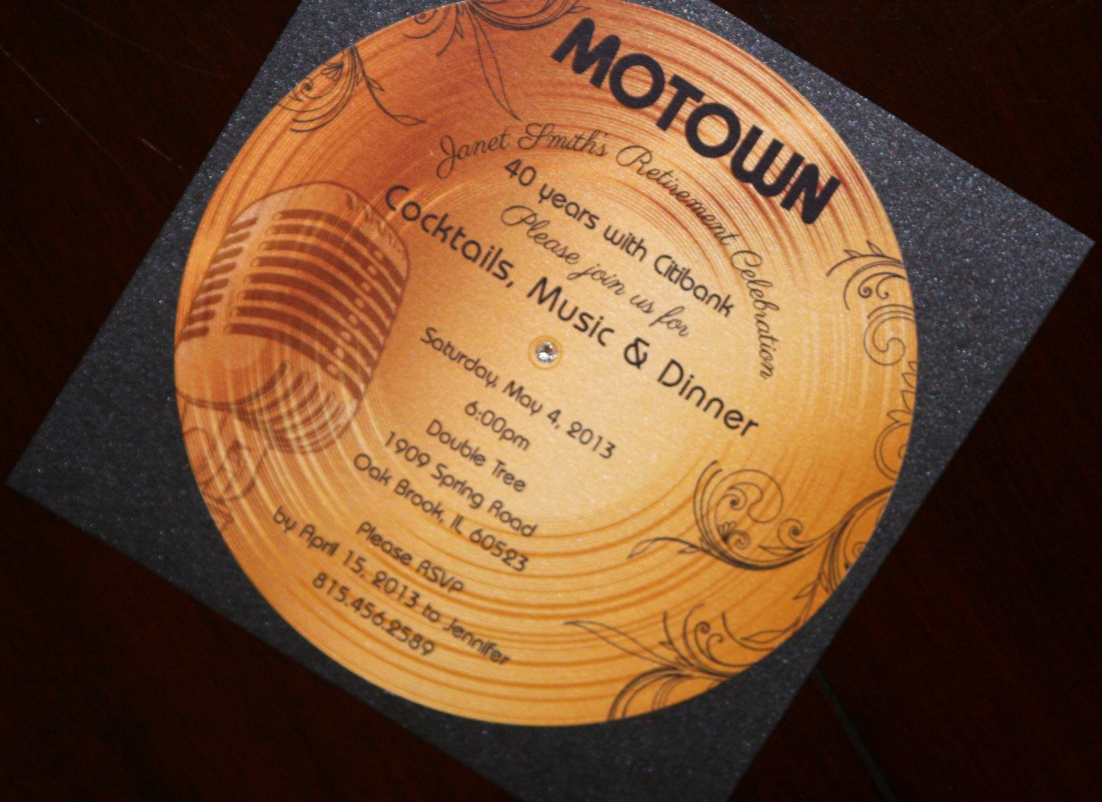 Motown Birthday Invitations