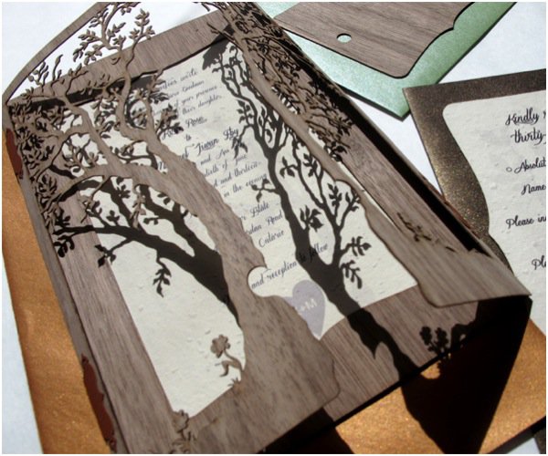Natural Paper Wedding Invitations - Invitation Design Blog