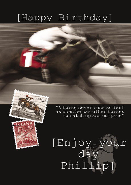 Personalised Horse Racing Invitations