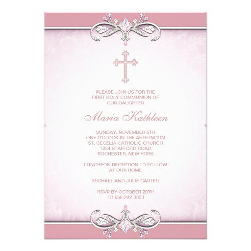 Personalized Communion Invitations For Girls