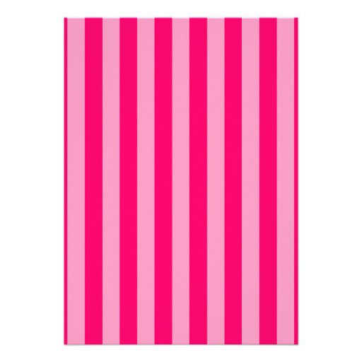 Pink Stripe Invitation