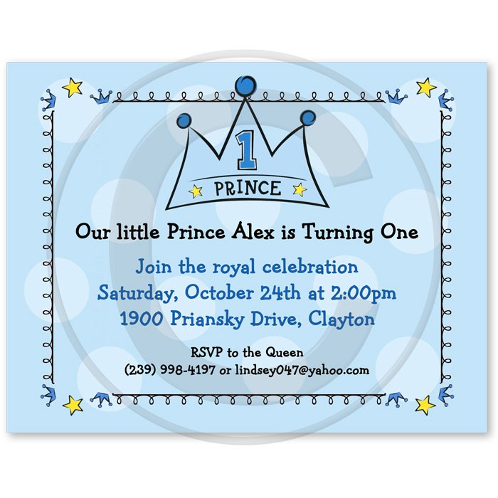 Prince Invitations